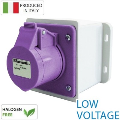 Βιομηχανική Πρίζα Θηλυκή 16A 2P 24V AC IP44 Low Voltage EC694001D